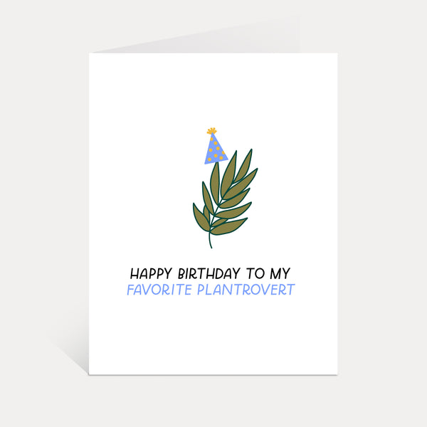 plant lover birthday greeting card