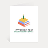happy birthday booktrovert funny book lover bday card