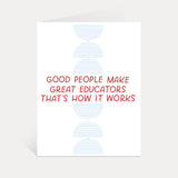 Great Educator Appreciation Card