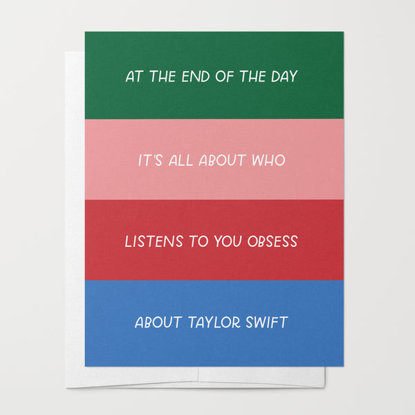 Obsessed Swiftie Card