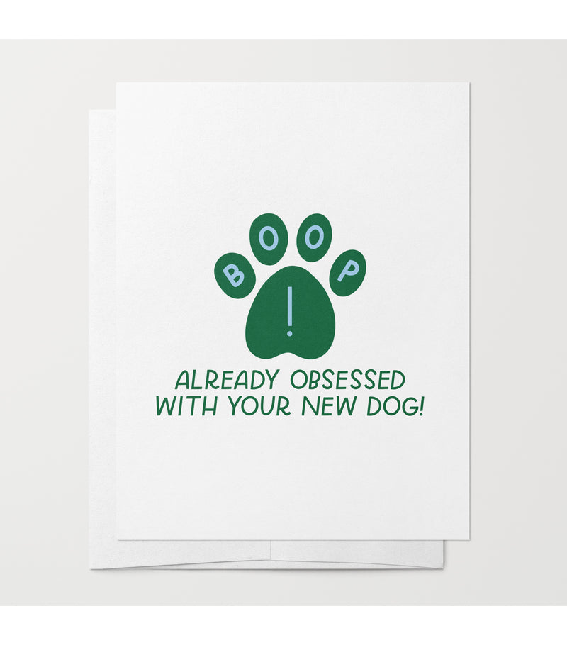 Boop! New Dog Greeting Card