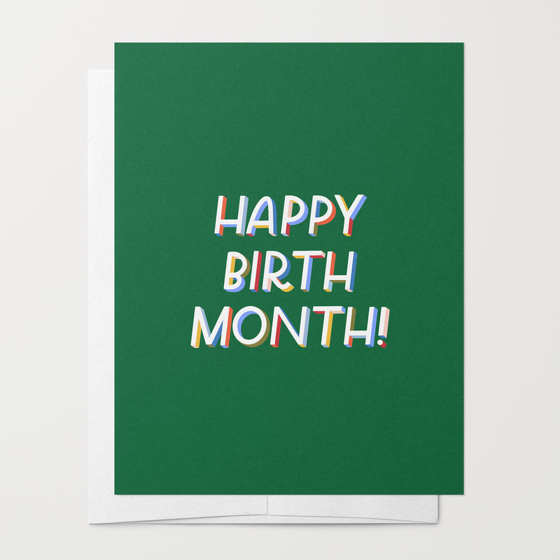 Happy Birth Month Card