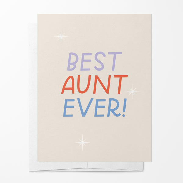 Best Aunt Ever Greeting Card