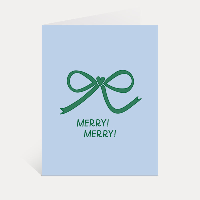 Merry Merry Bow Holiday Card