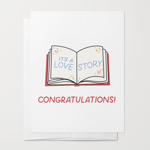 Love Story Congratulations Card