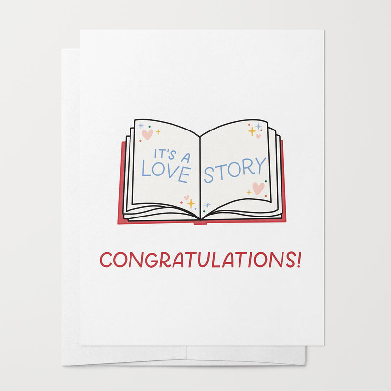 Love Story Congratulations Card