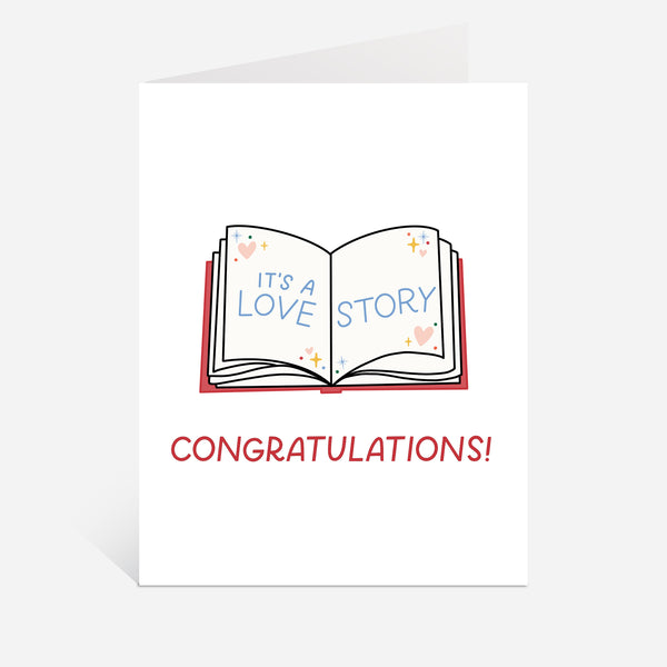 Love Story Congratulations Card