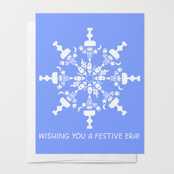 Eras Tour Snowflake Greeting Card