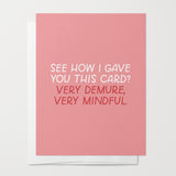 Very Demure Card