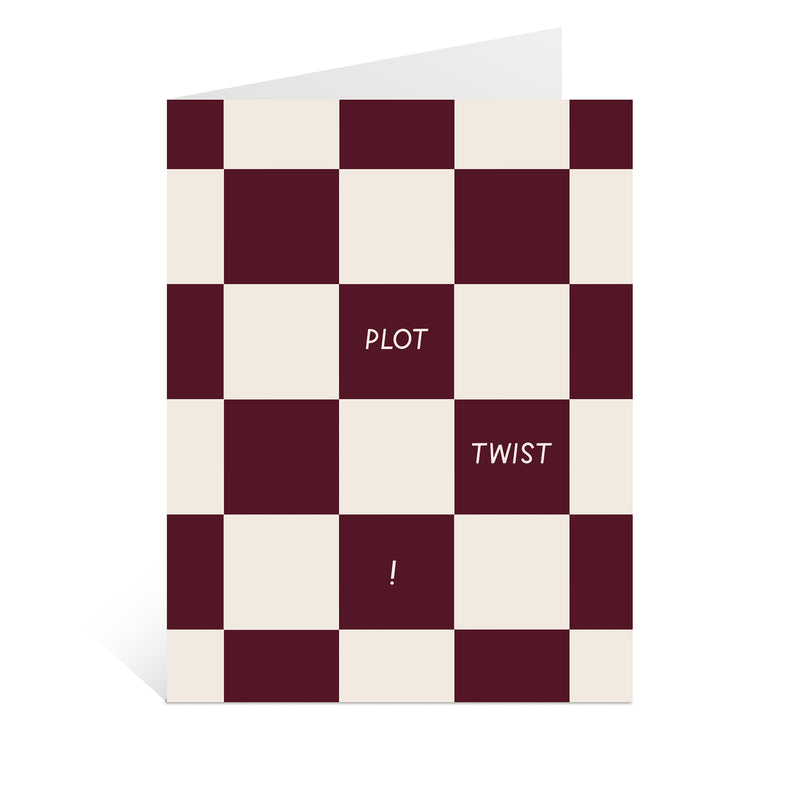 Plot Twist! Greeting Card