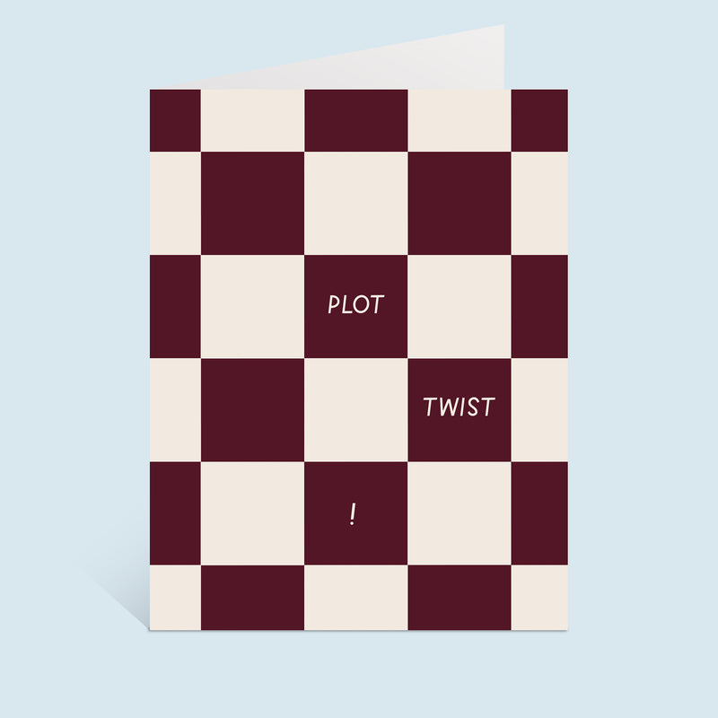 Plot Twist! Greeting Card