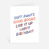 Live It Up Books Birthday Card