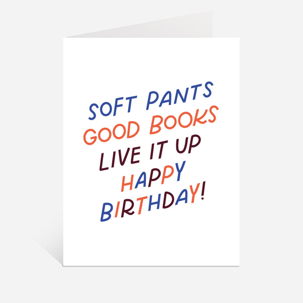 Live It Up Books Birthday Card