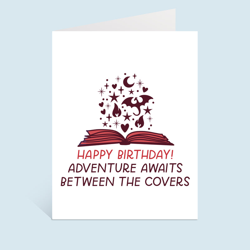 Between Covers Birthday Greeting Card