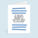 Library Card Birthday Greeting Card