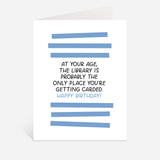Library Card Birthday Greeting Card