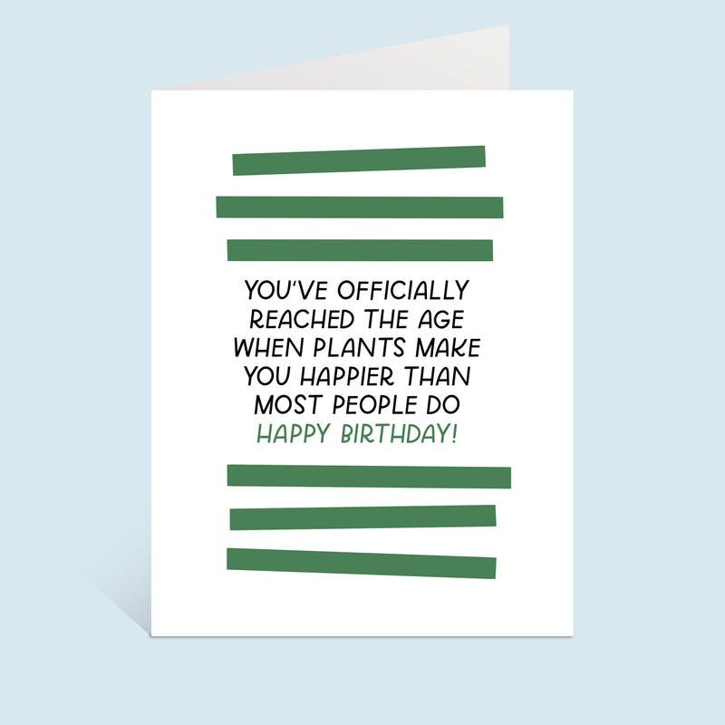 Birthday Plants Greeting Card