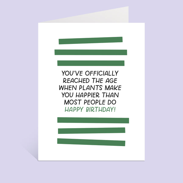 Birthday Plants Greeting Card
