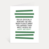 Birthday Plants Greeting Card