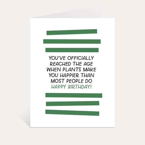 Birthday Plants Greeting Card