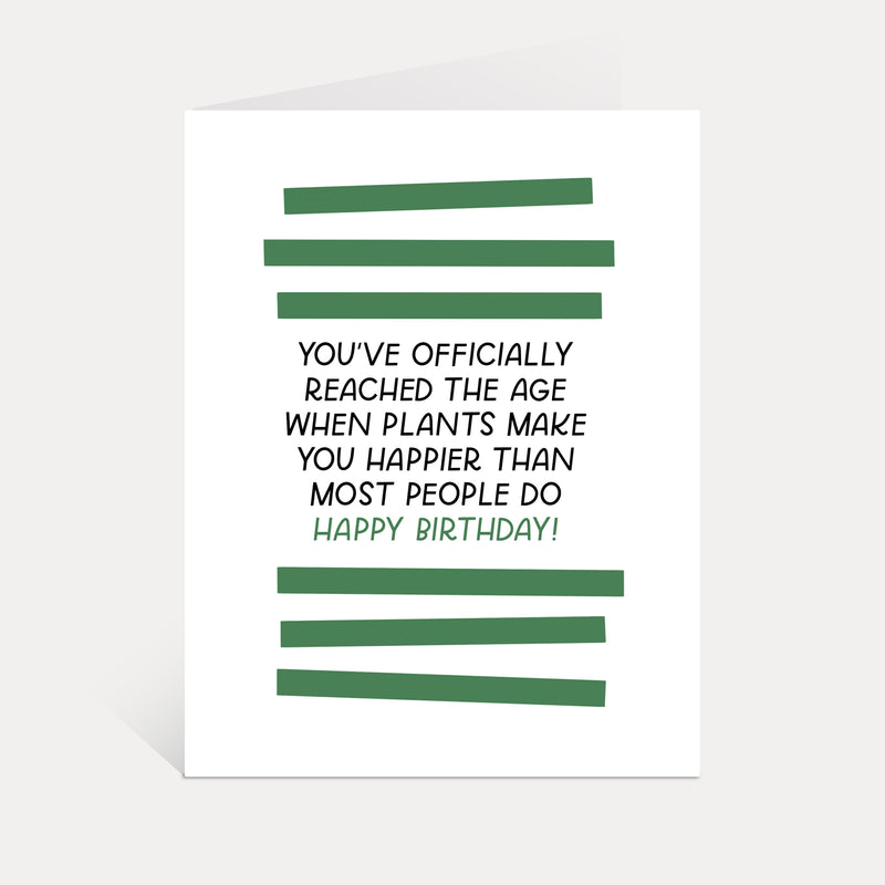 Birthday Plants Greeting Card