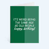 Old People Birthday Greeting Card