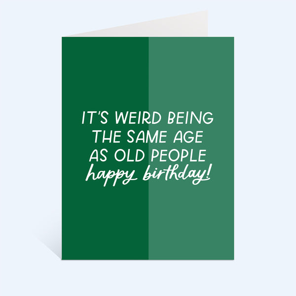 Old People Birthday Greeting Card