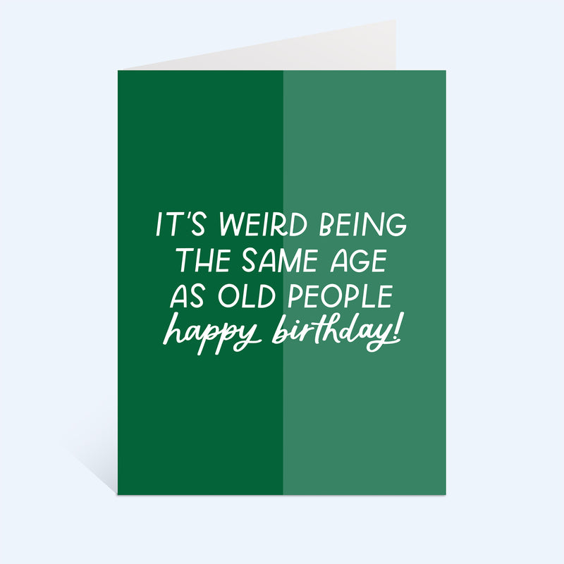 Old People Birthday Greeting Card