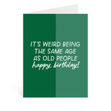Old People Birthday Greeting Card