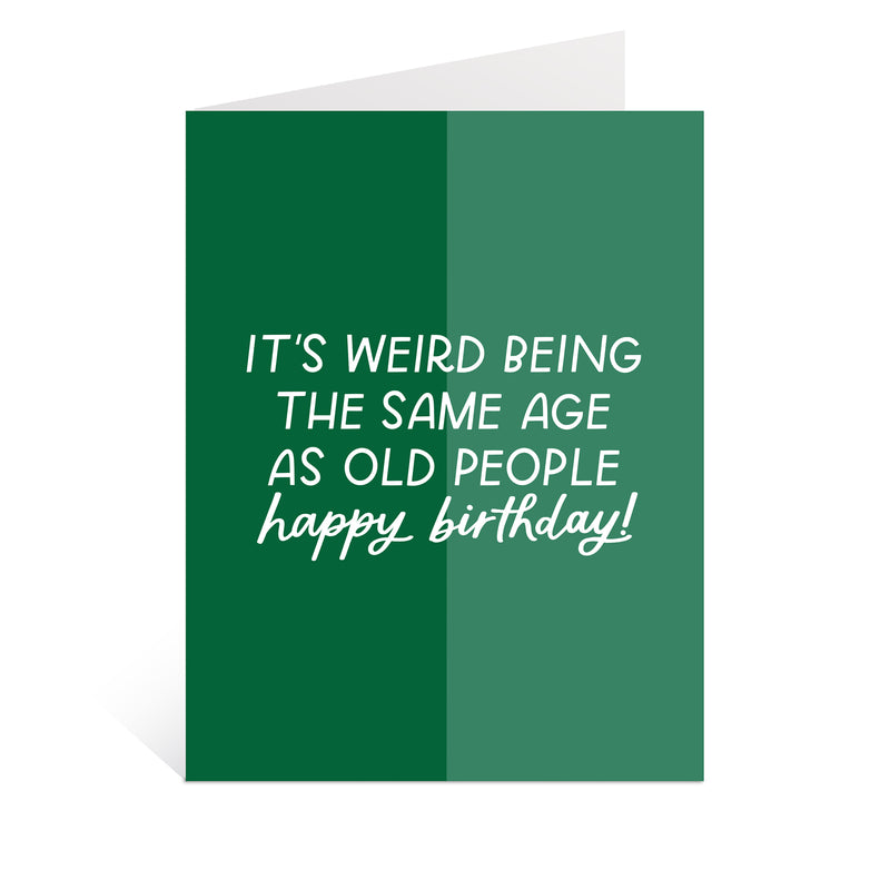Old People Birthday Greeting Card