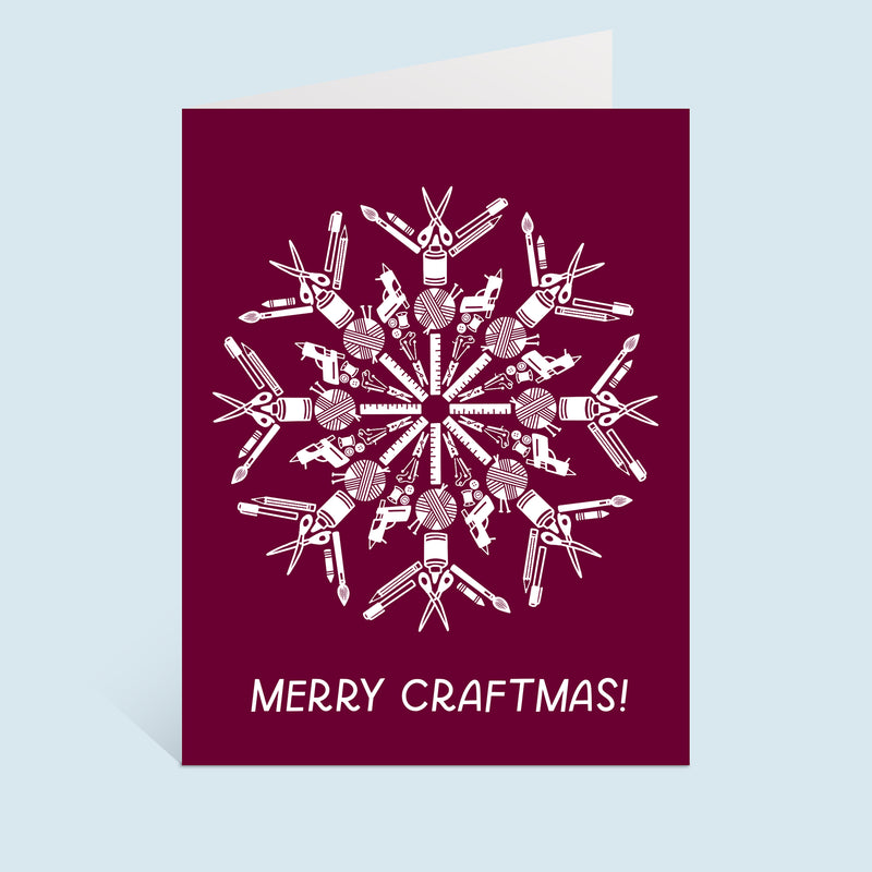 Merry Craftmas Holiday Greeting Card