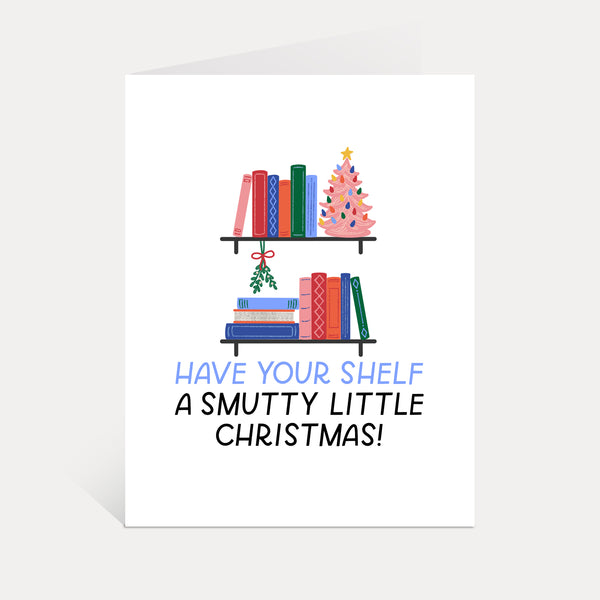 Smutty Christmas Shelf Greeting Card