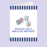Mahjong Birthday Card