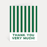 Thank You Very Much Stripe Greeting Card