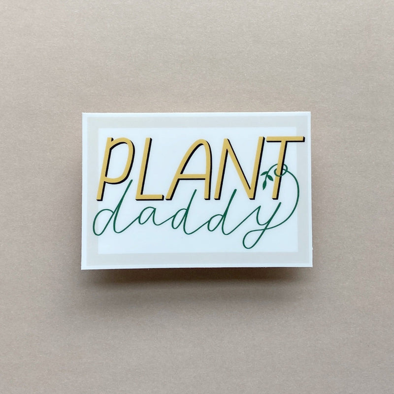 Plant Daddy Vinyl Sticker by small business Just Follow Your Art