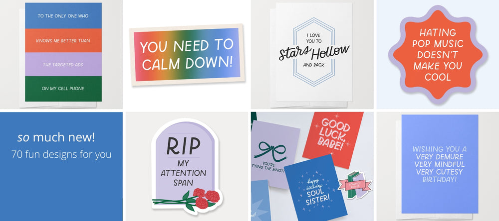 new greeting cards bumper stickers vinyl stickers