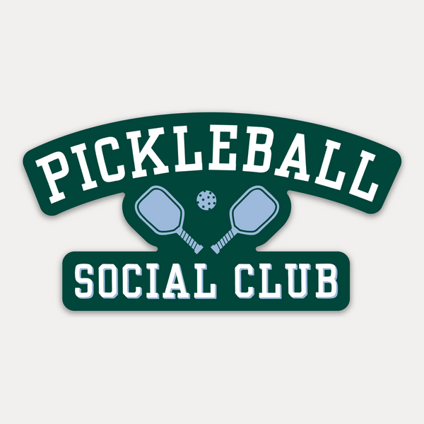 pickleball social club vinyl sticker