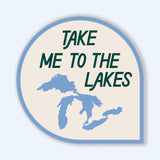 Take Me To The Lakes Sticker