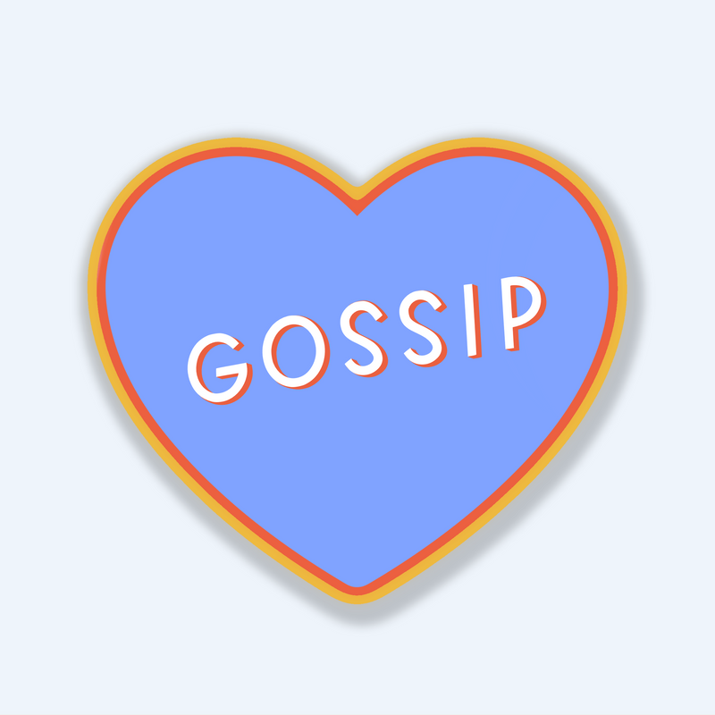 Gossip Heart Vinyl Sticker