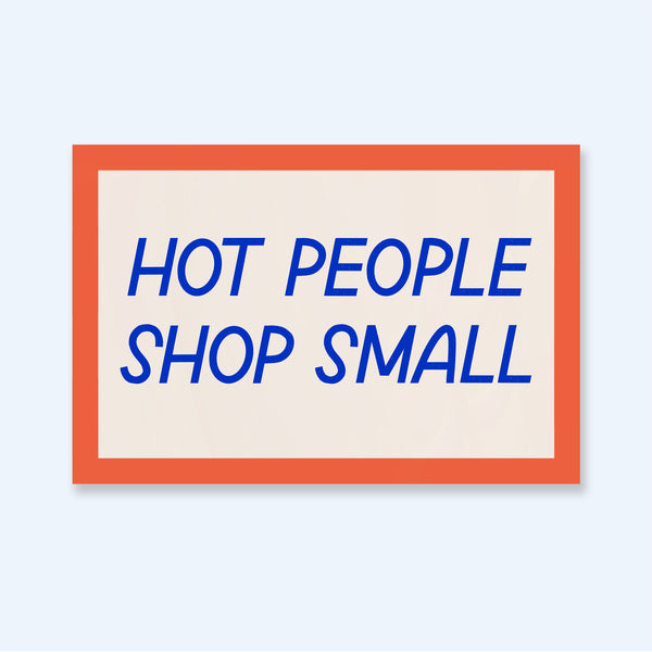 Hot People Shop Small Sticker