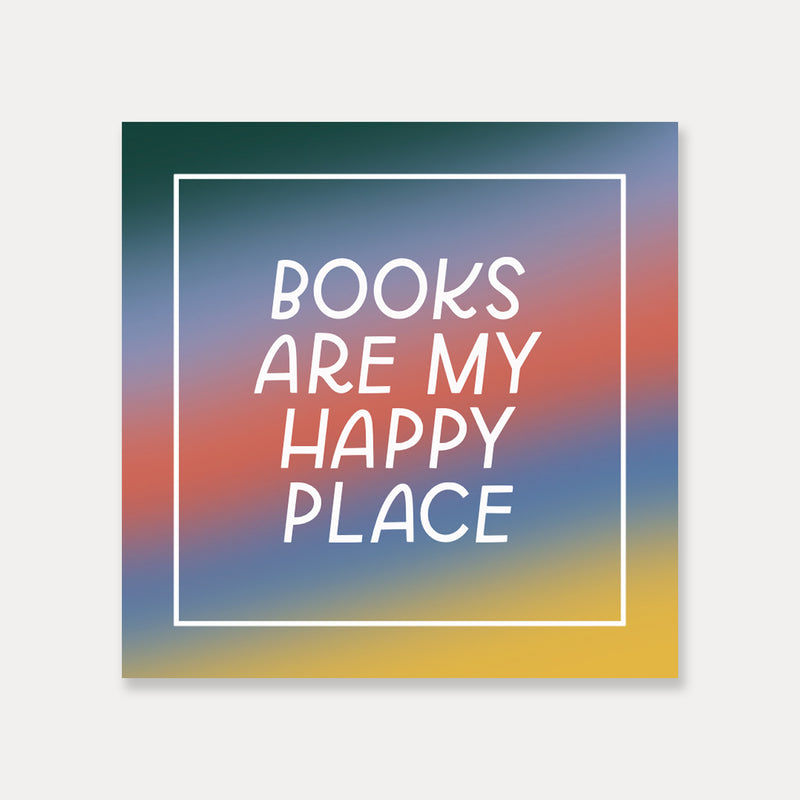 Books Are My Happy Place Sticker