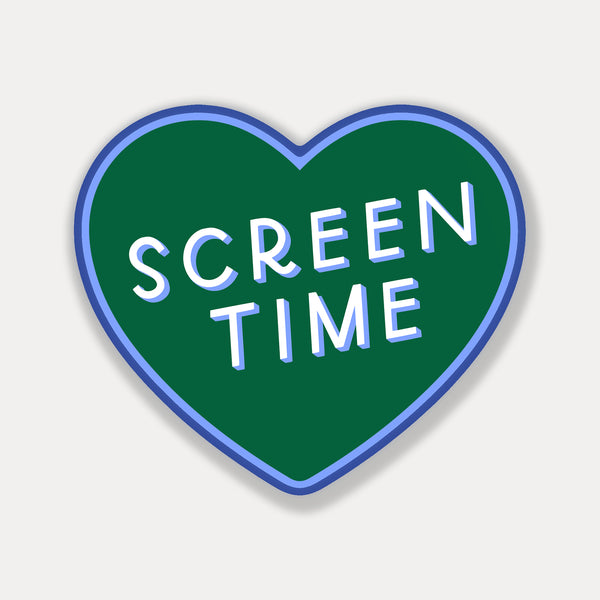 Screen Time Heart Sticker