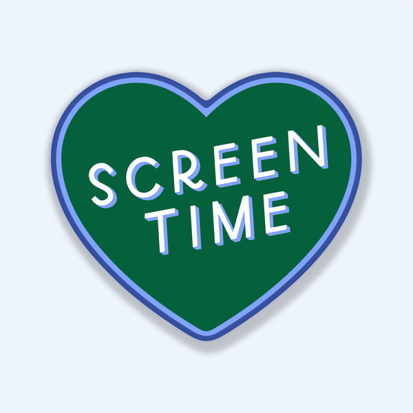 Screen Time Heart Sticker