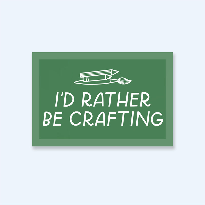 Rather Be Crafting Sticker