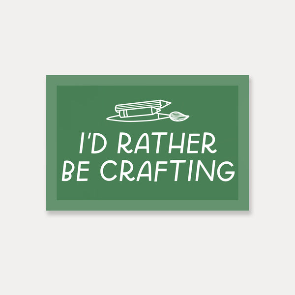 Rather Be Crafting Sticker