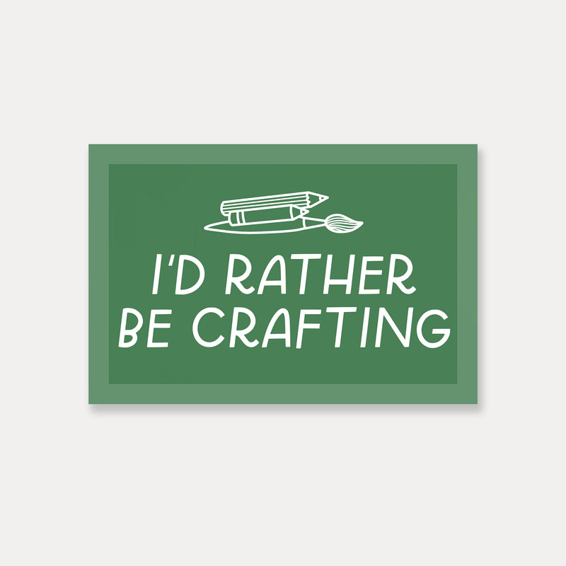 Rather Be Crafting Sticker