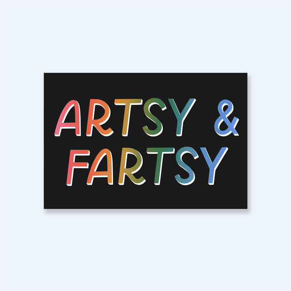 Artsy & Fartsy Sticker