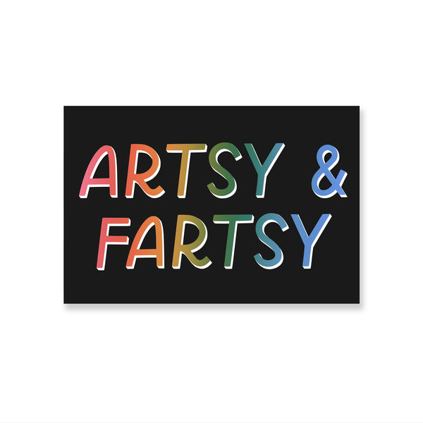 Artsy & Fartsy Sticker