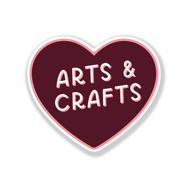 Arts & Crafts Heart Sticker