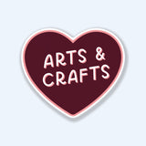 Arts & Crafts Heart Sticker